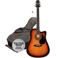 Elektroakustick kytara paket Ashton D25CEQ TSB